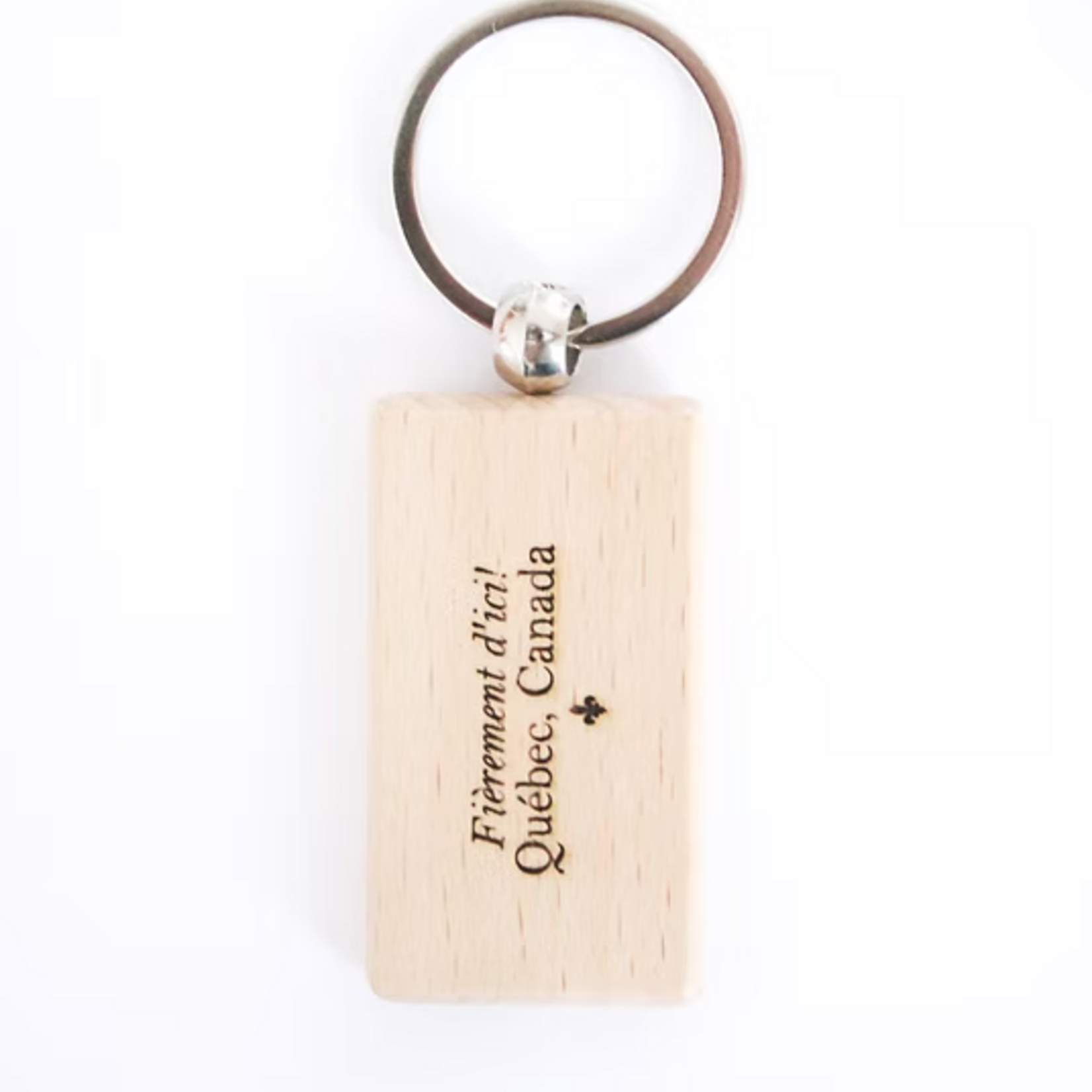 Retour à la Terre Porte-clé en bois  - Sirop d'érable