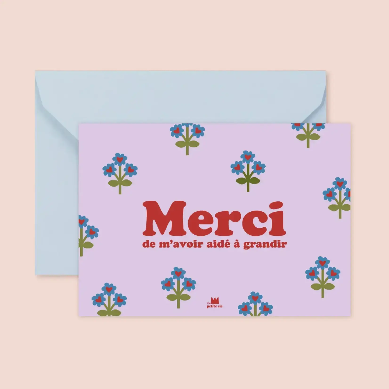 Carte de souhaits - Merci de m'avoir aidé à grandir