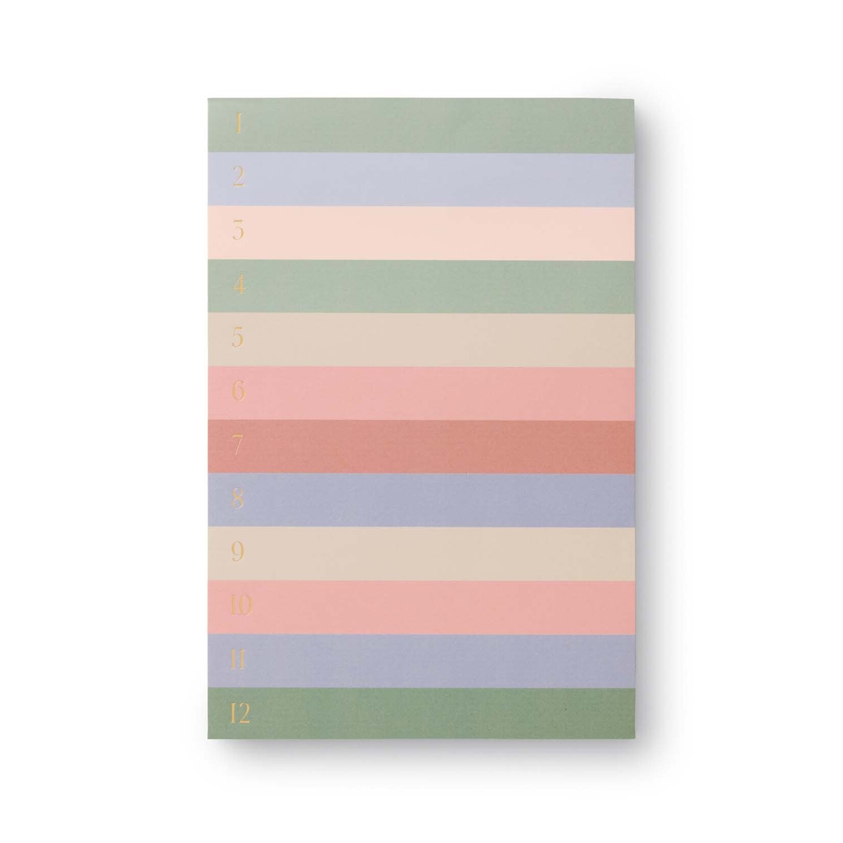 Colored Numbered Notepad