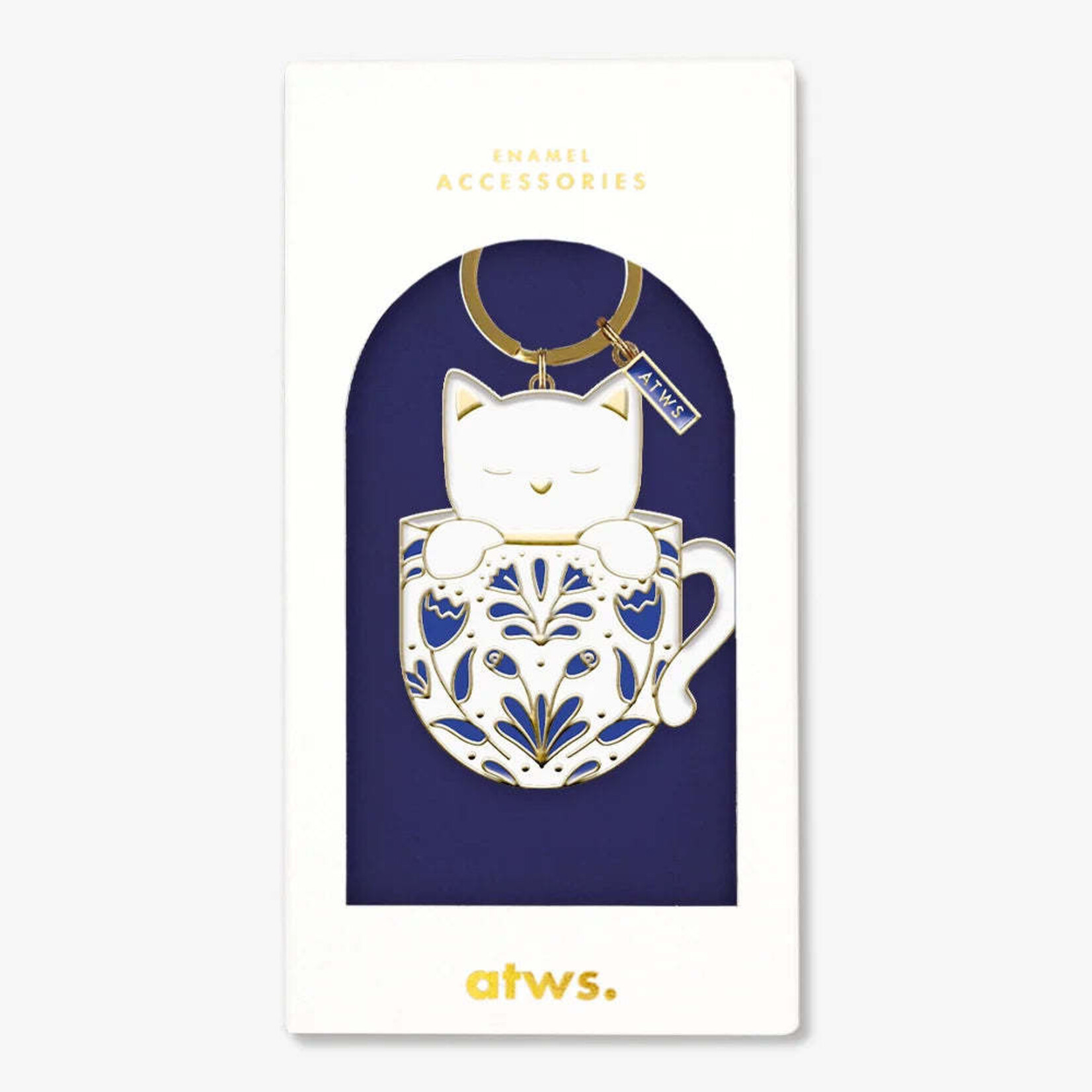 Porte clés - Tasse de chat