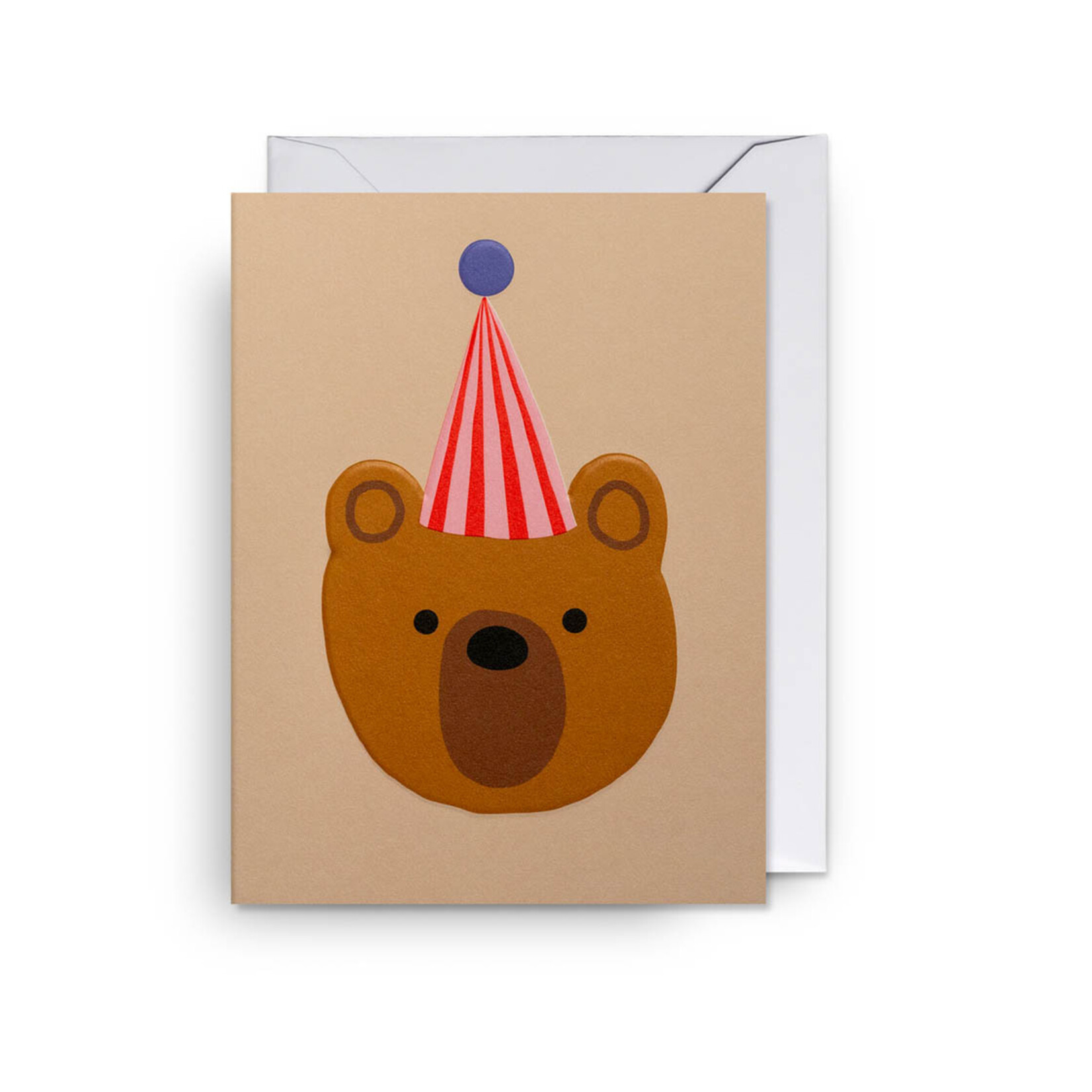 Mini Carte de souhaits - Ours avec chapeau