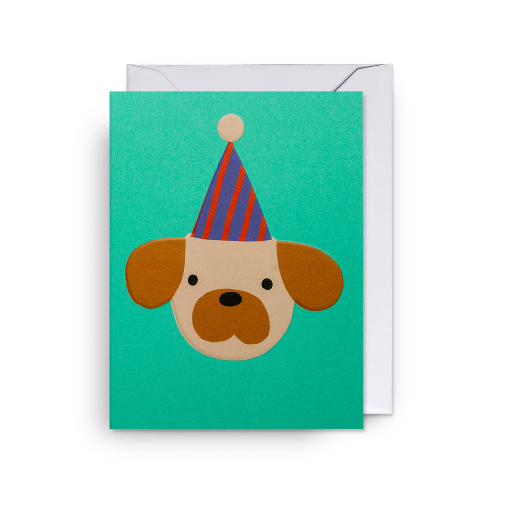 Mini Carte de souhaits - Chien avec chapeau