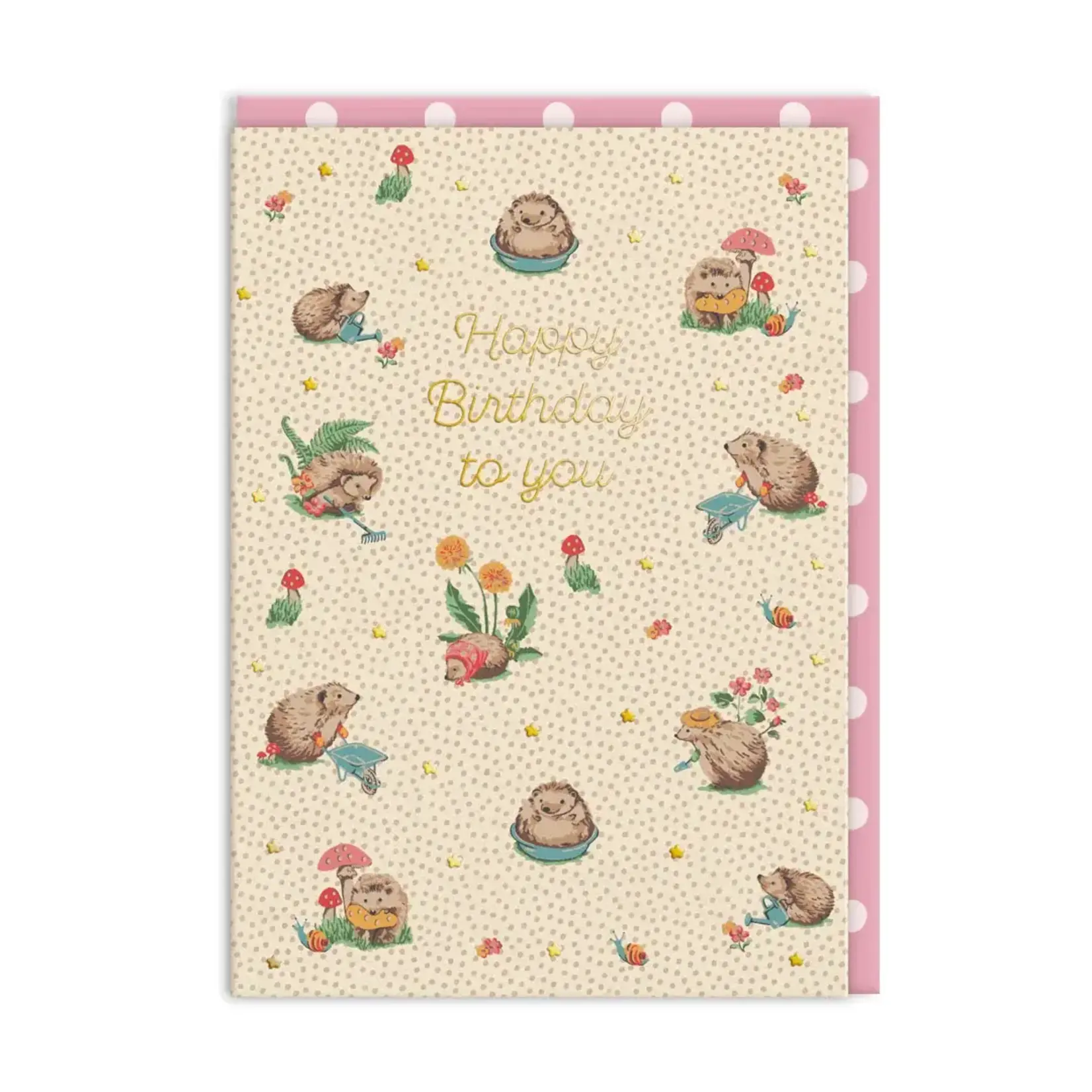 Greeting Card - Hedgehog Party