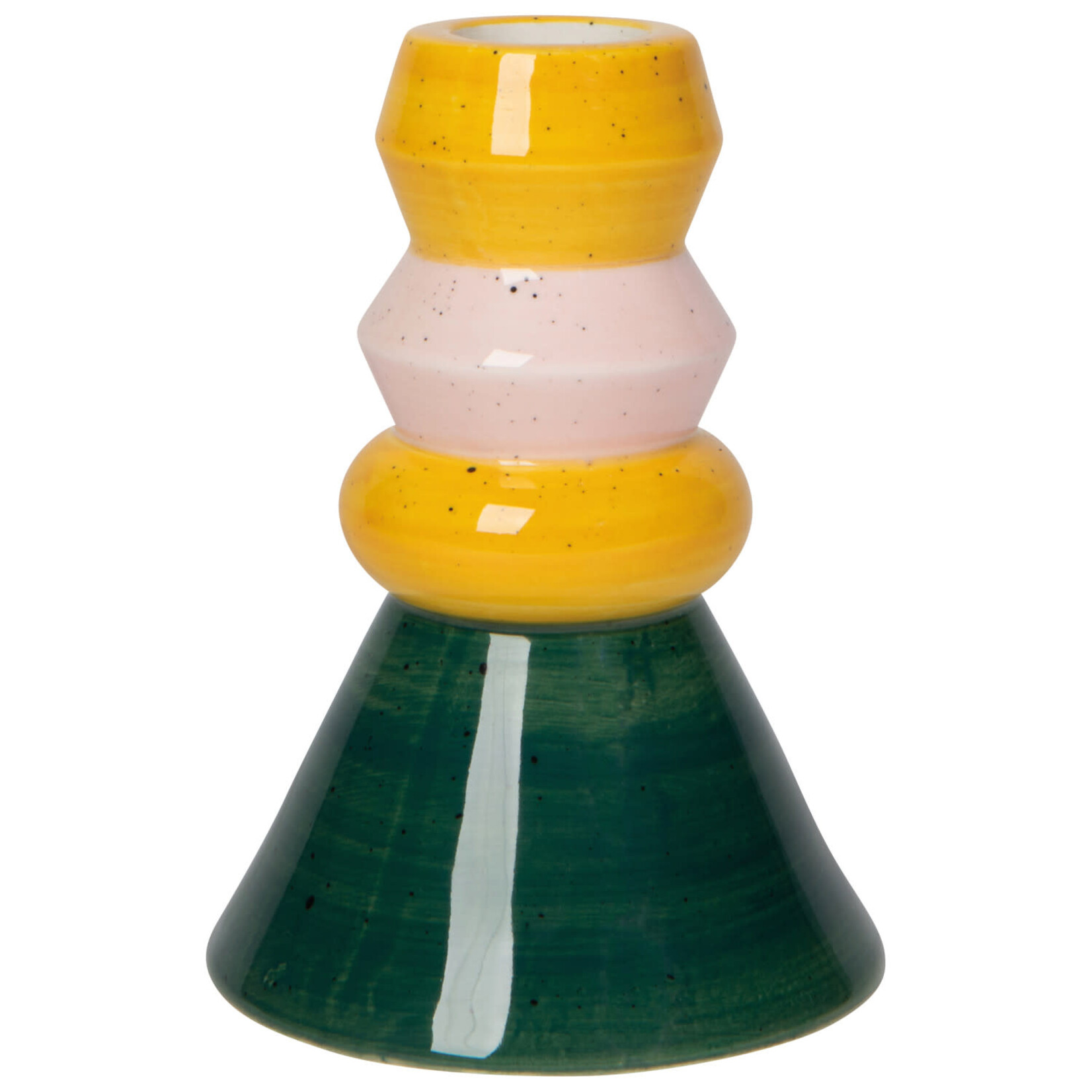 Bougeoir - Séquence jaune-vert-rose