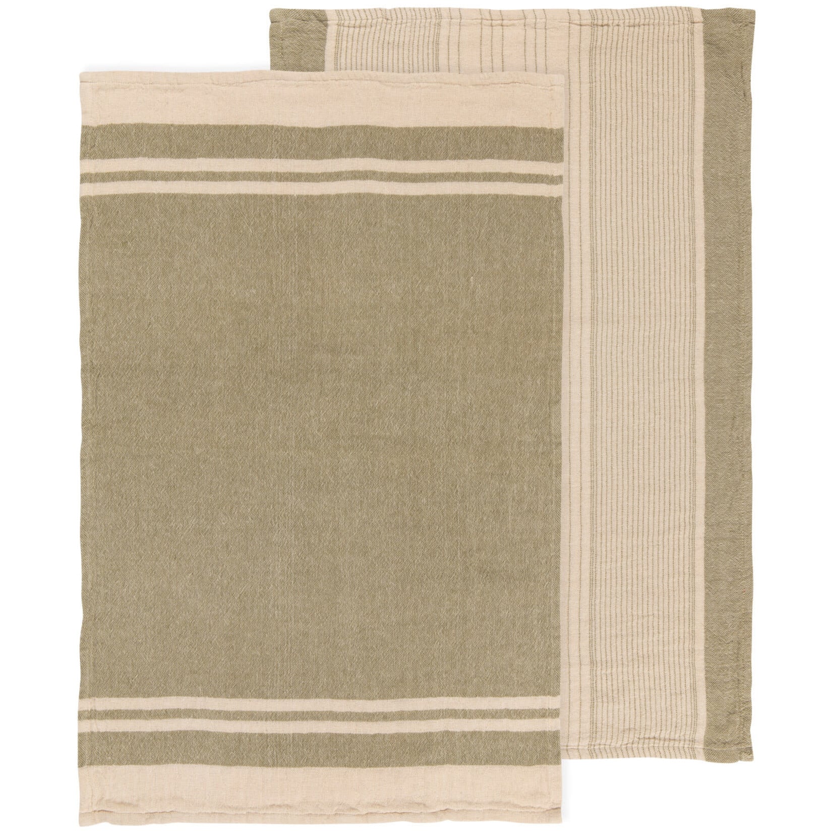 Duo de linges à vaisselle tissés - Linea