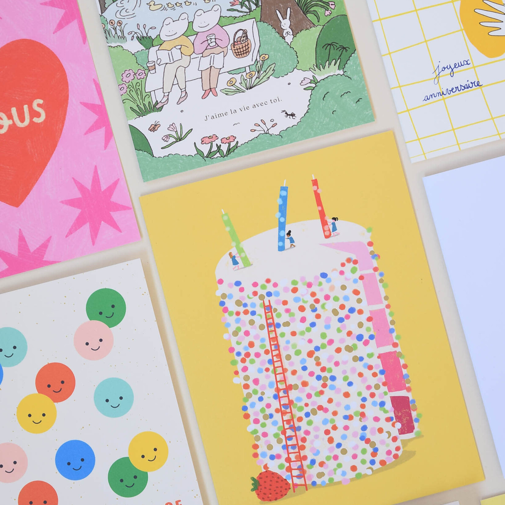 Greeting Card - Big cake