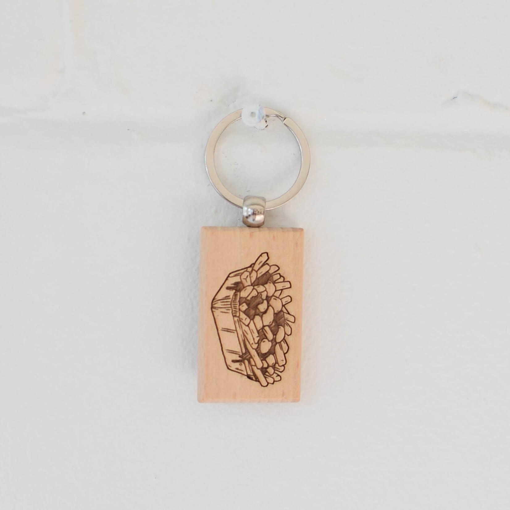 Wood Keychain - Poutine