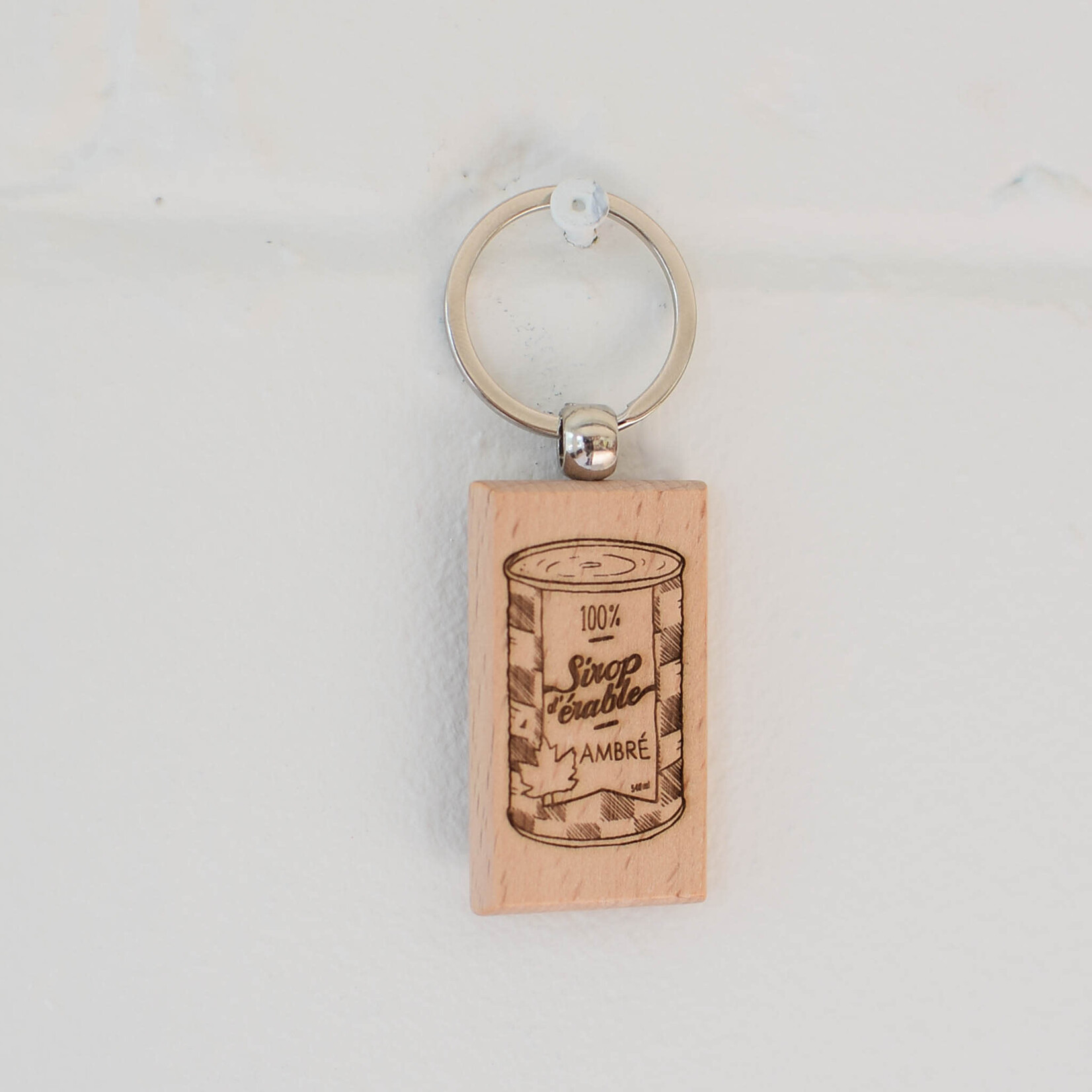 Retour à la Terre Wood Keychain  - Maple Syrup