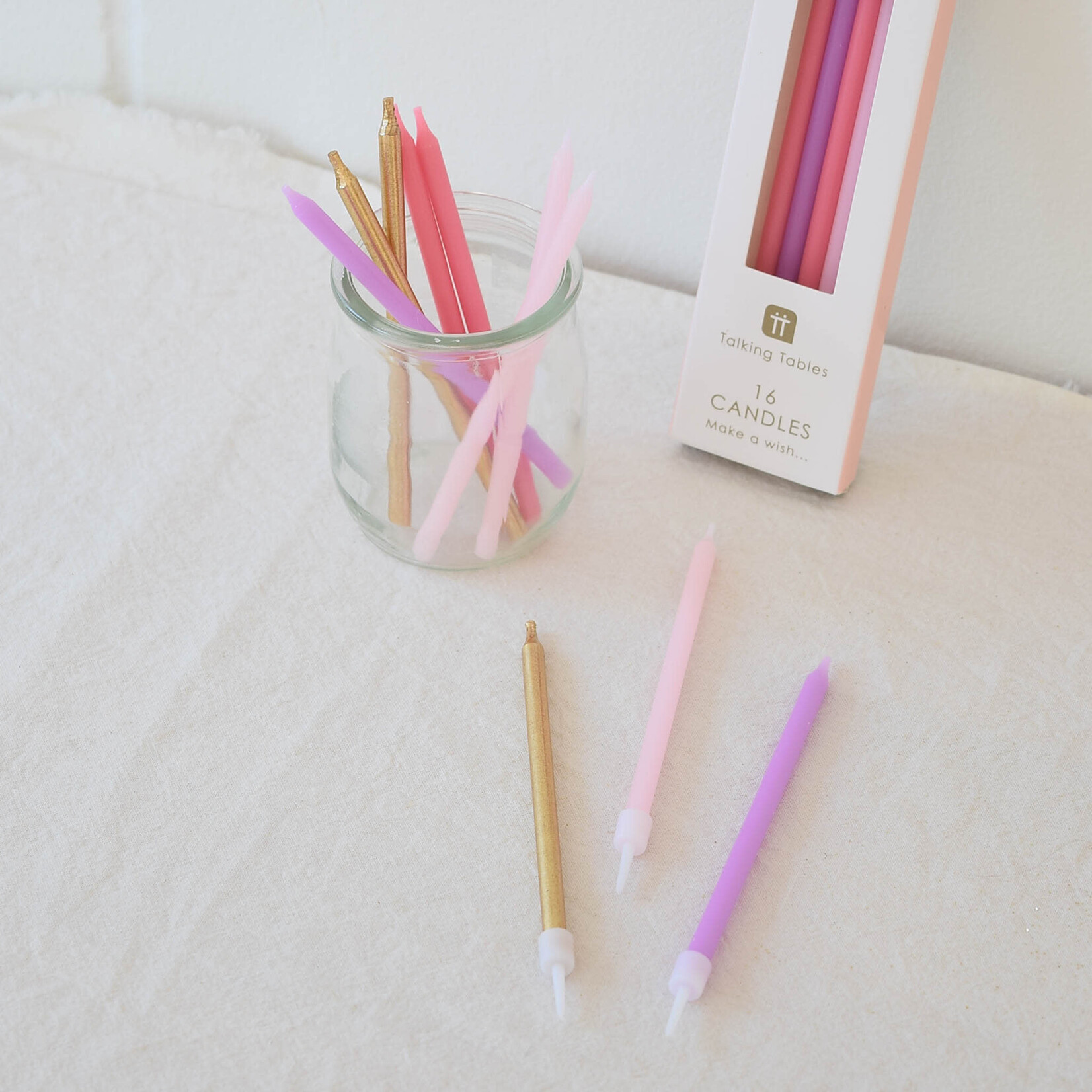 Boite de 16 bougies d'anniversaire