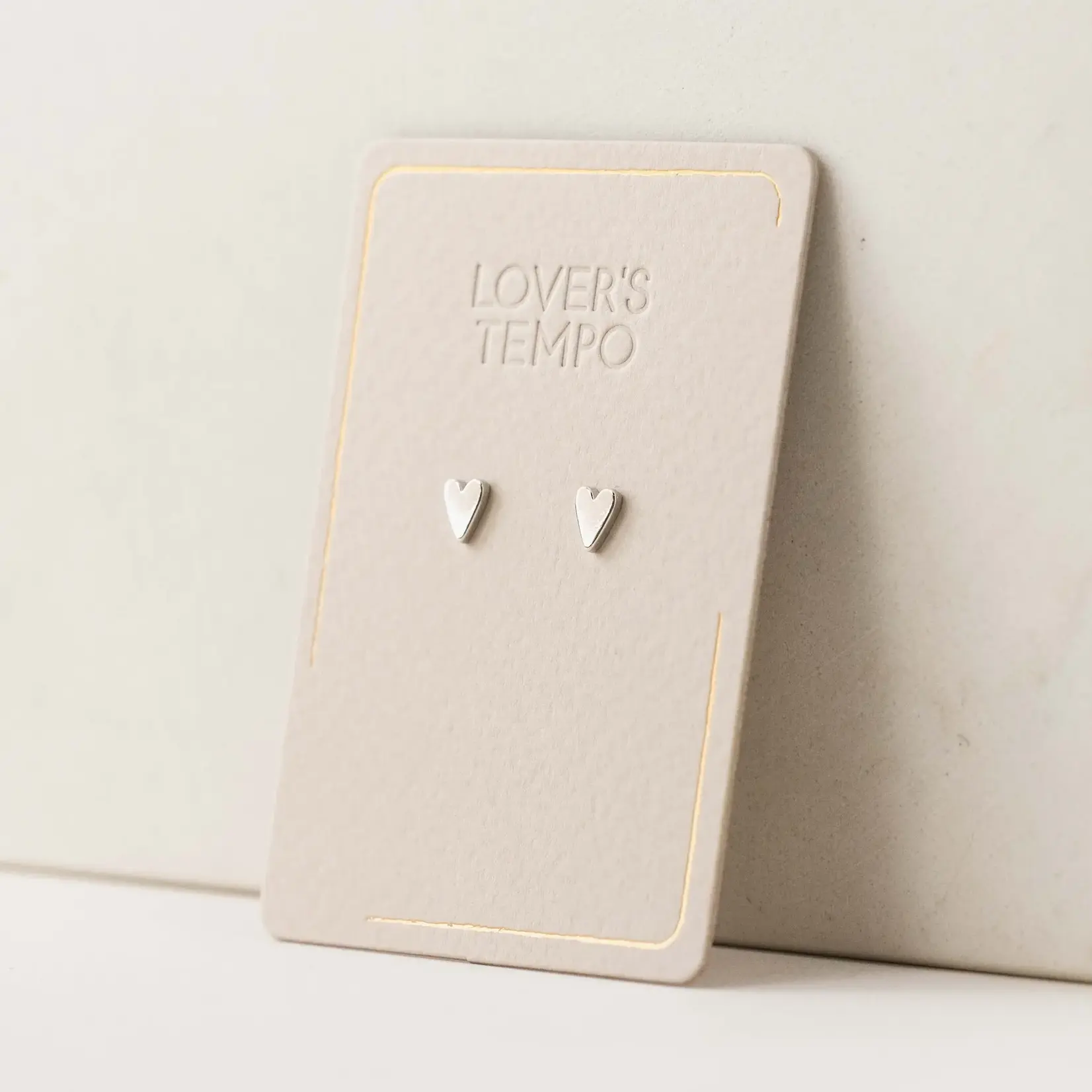 Love Tempo Earrings - Everly Heart, Silver