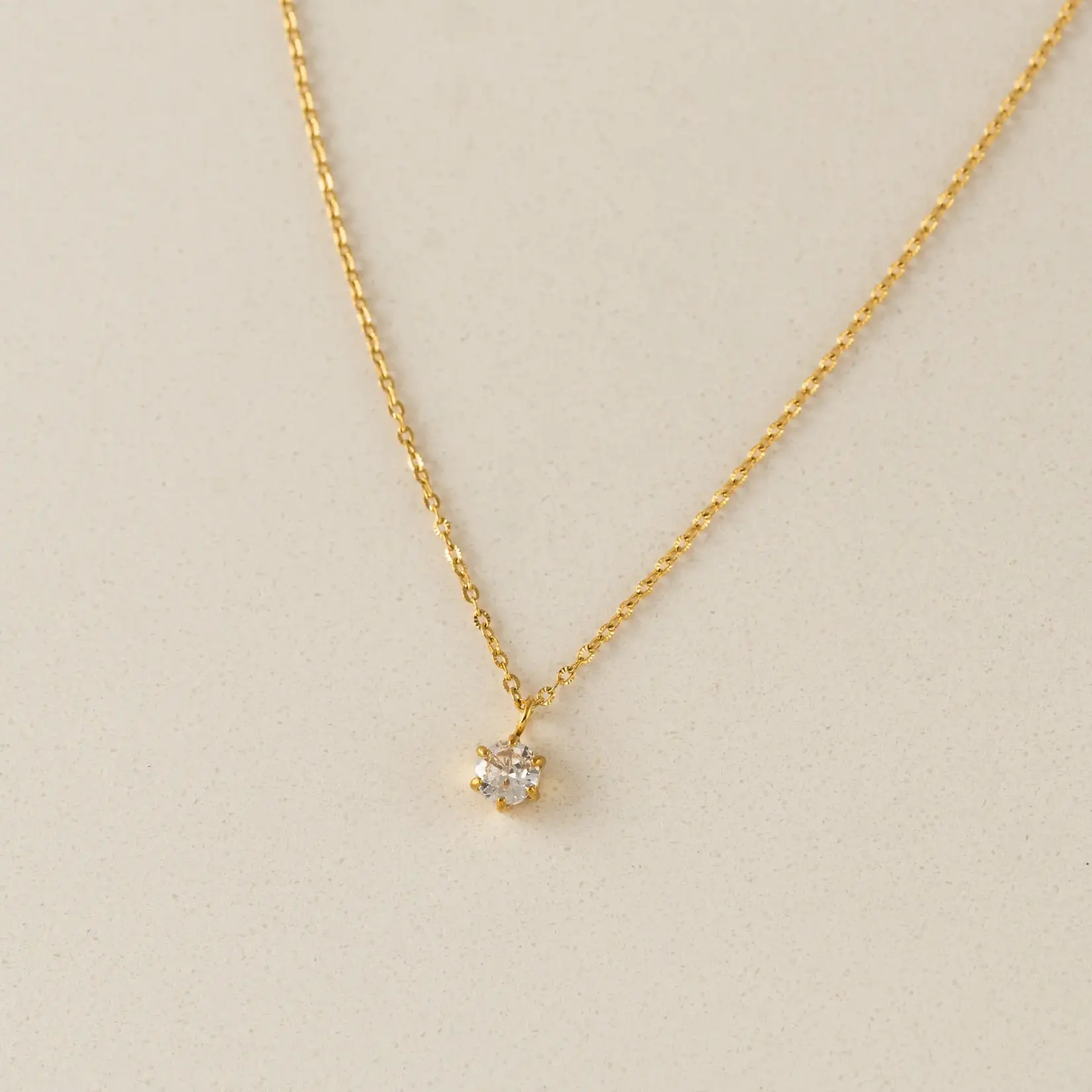 Collier Love Tempo - Sol Cubic Zircon Doré