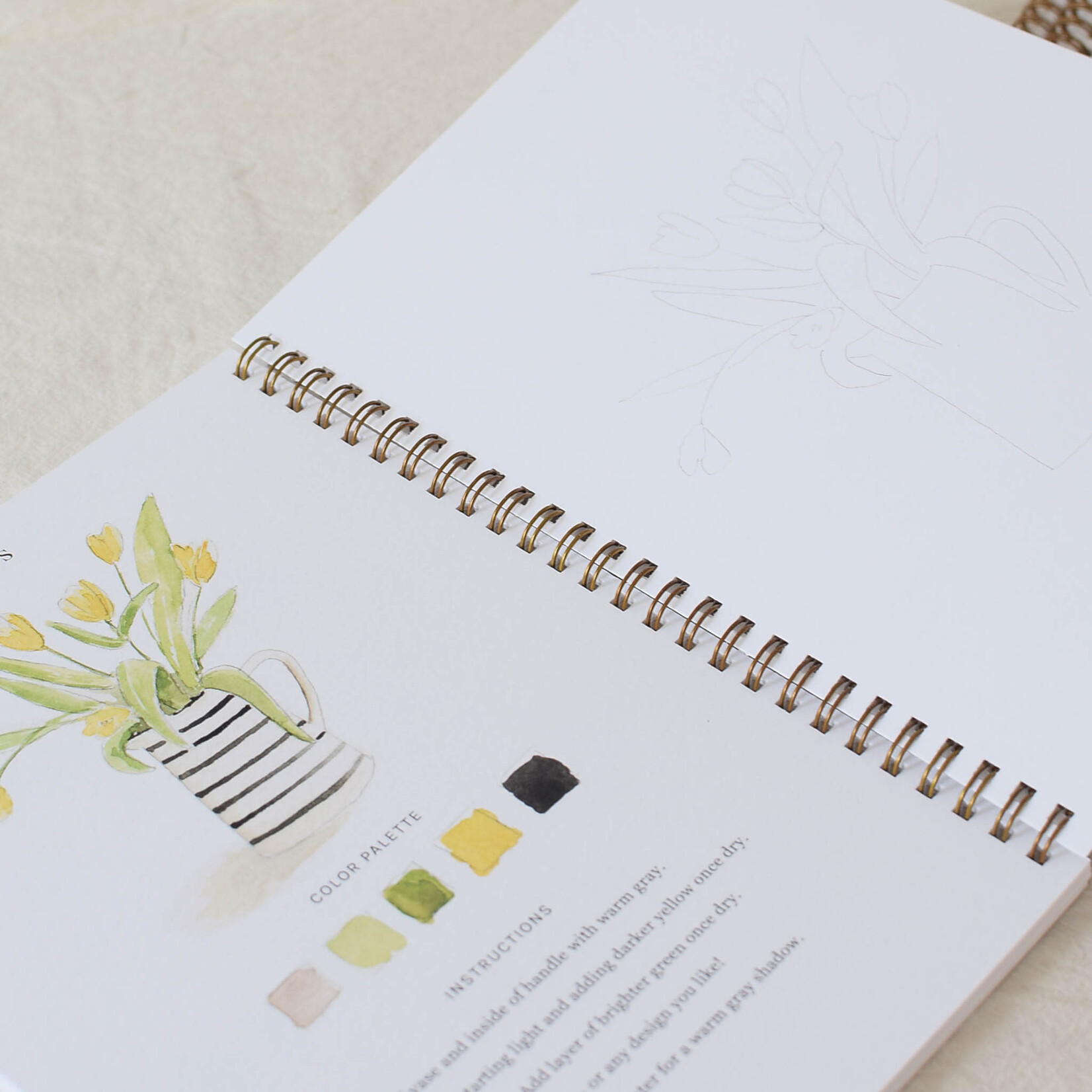 Emily Lex Studio Bouquets Watercolor workbook
