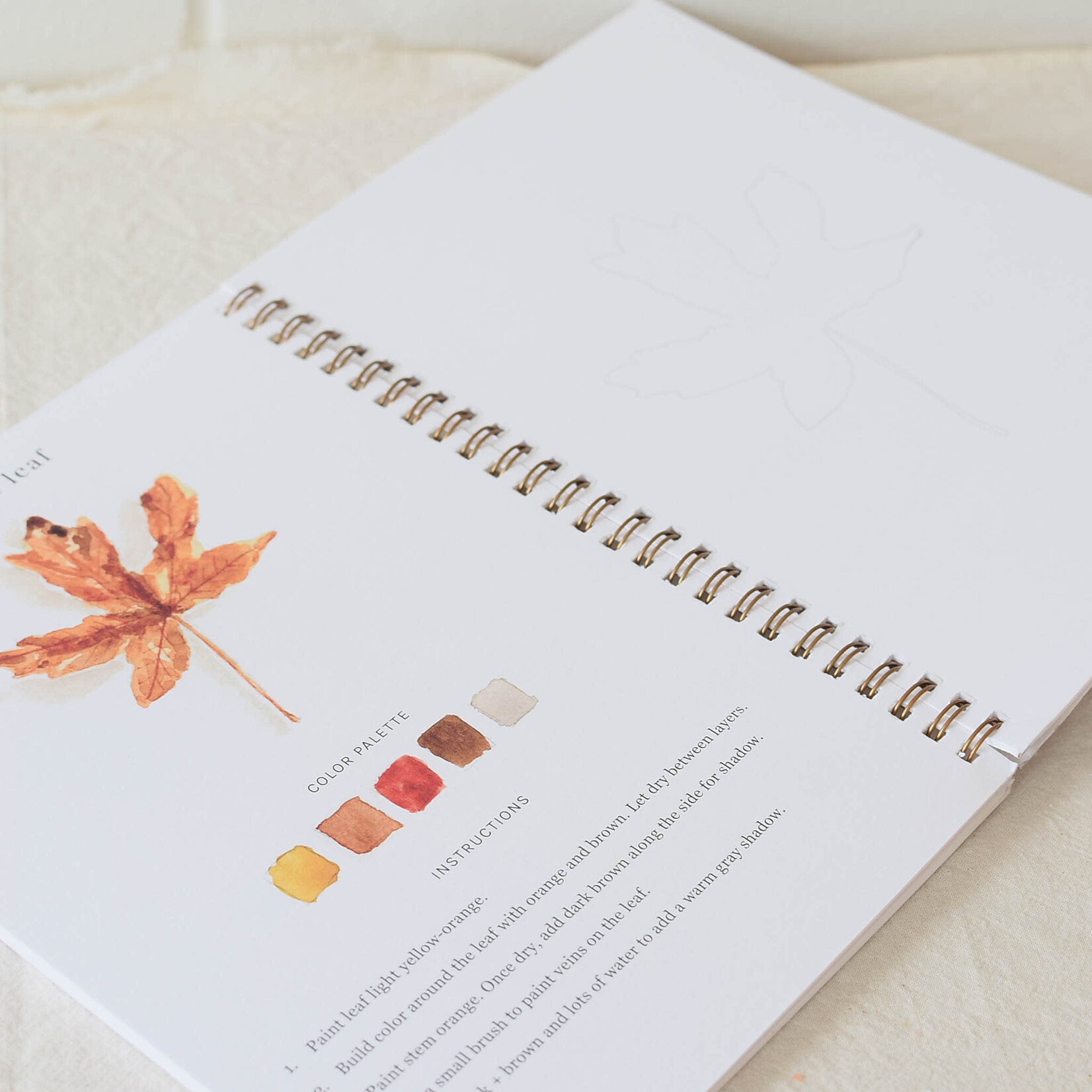 Emily Lex Studio Cahier d'aquarelle Automne