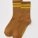 Bas baggu côtelées- Toffee Stripe