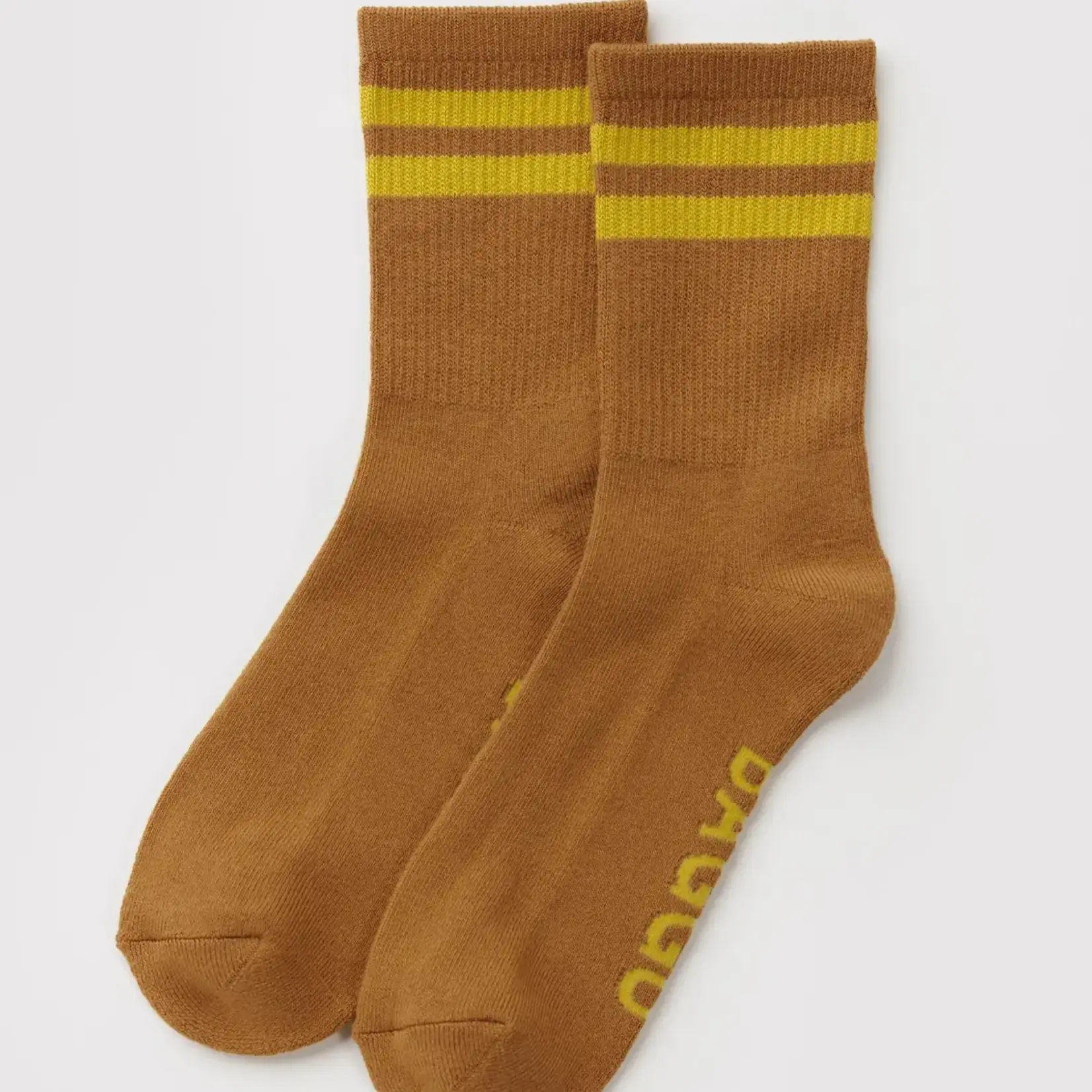 Ribbed Socks baggu - Toffee Stripe