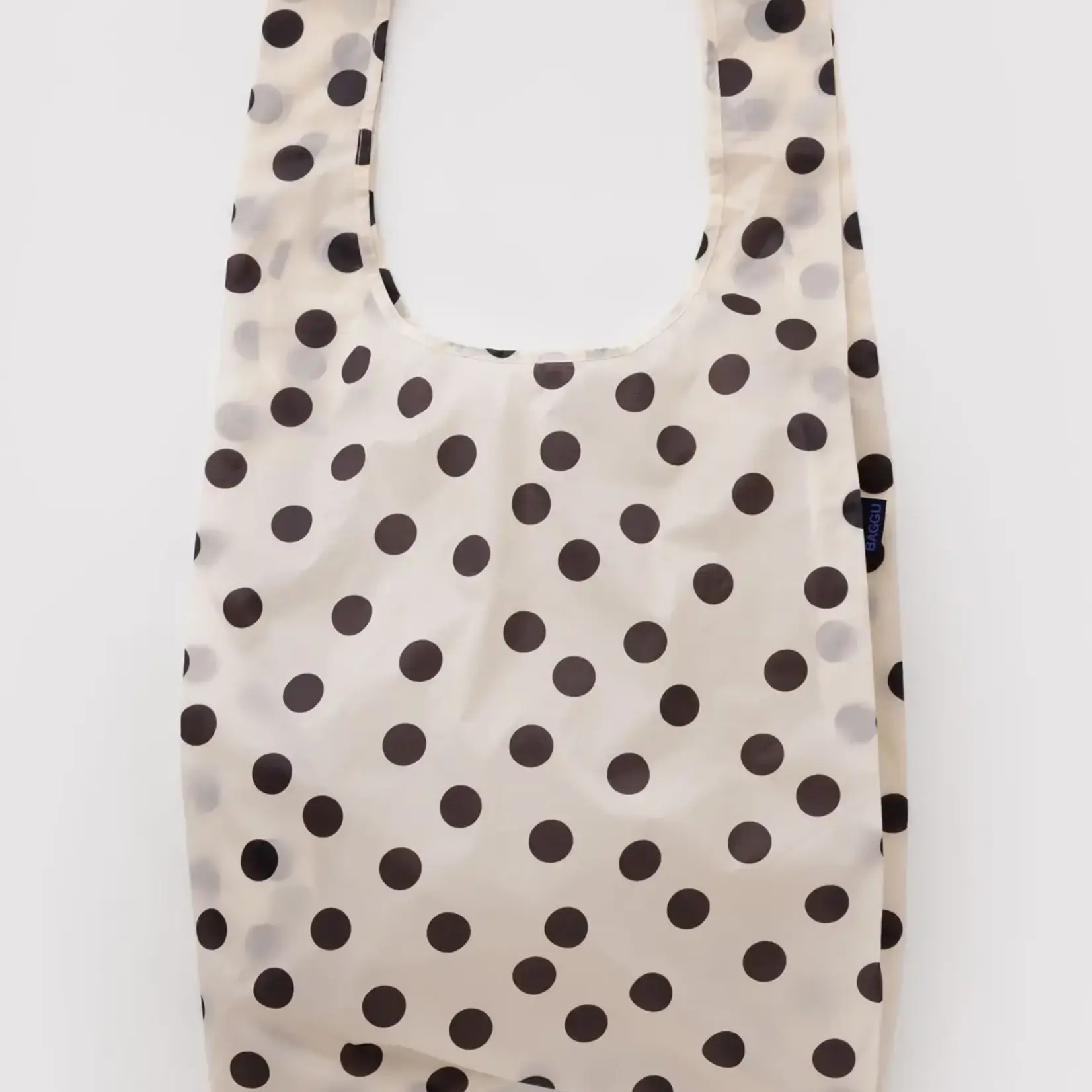 Standard Baggu Bag - Cream & Black Polka Dot