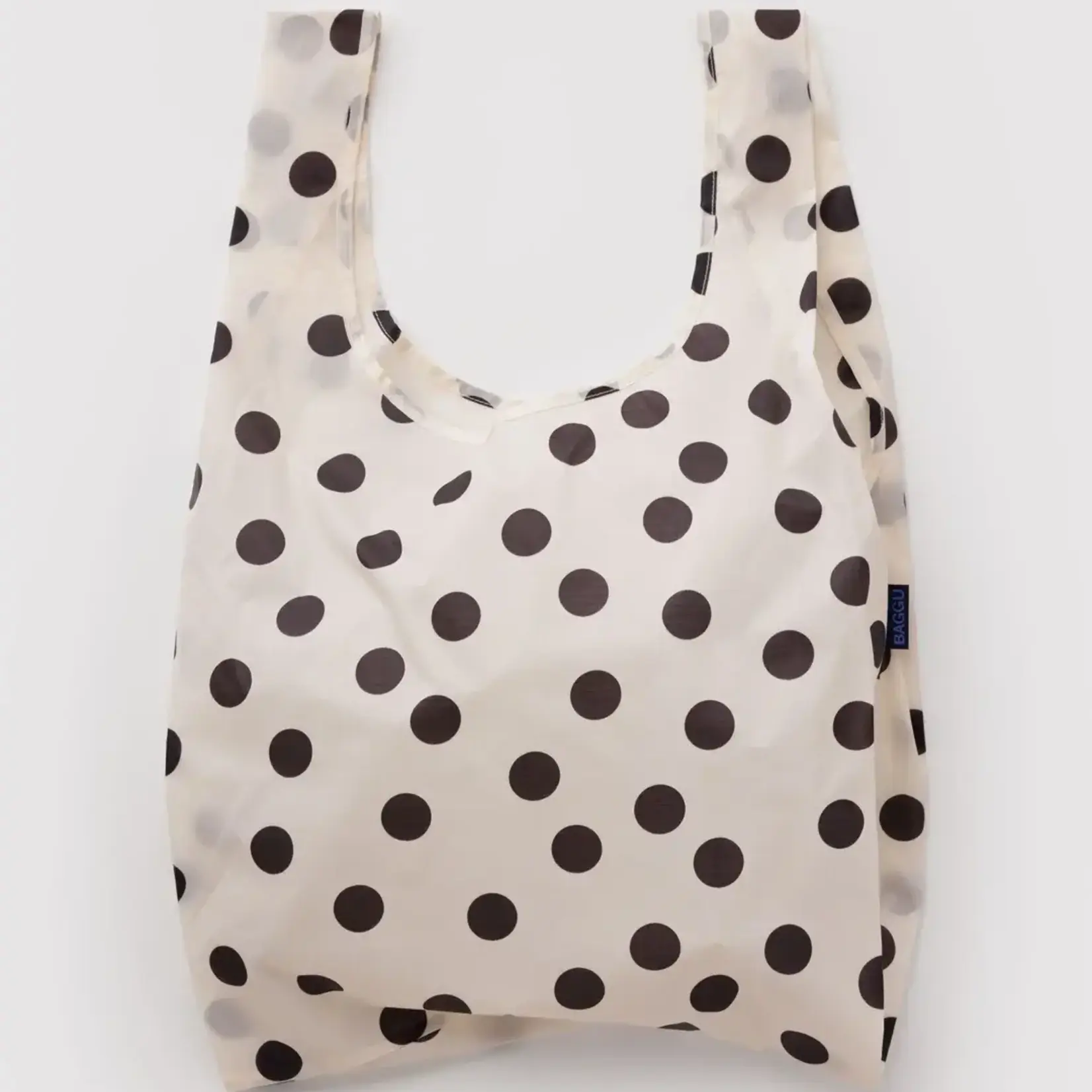 Sac Baggu Standard - Crème et noir à pois