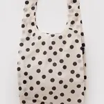 Big Baggu Bag - Cream and Black Polka Dot