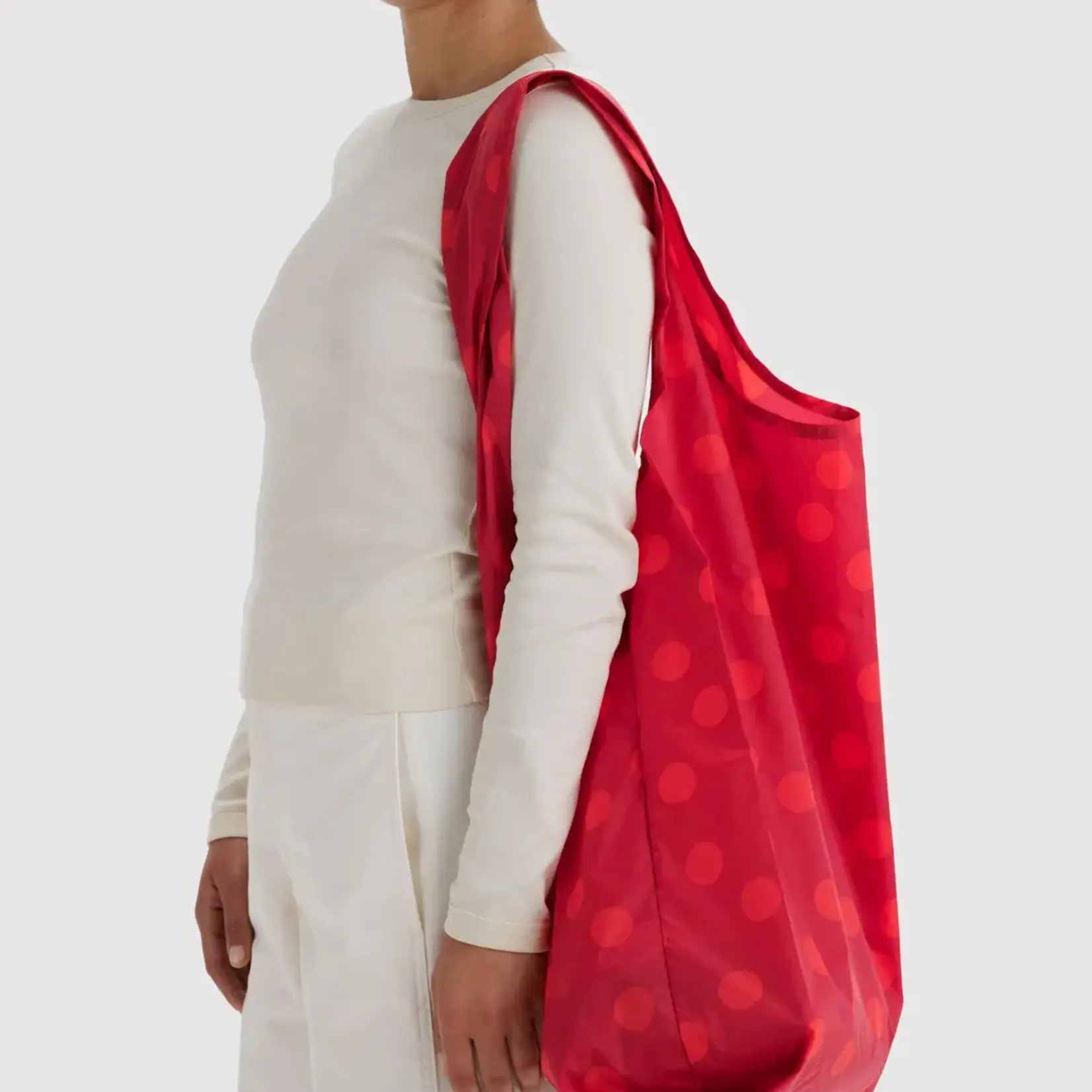 Big Baggu Bag - Red Polka Dot