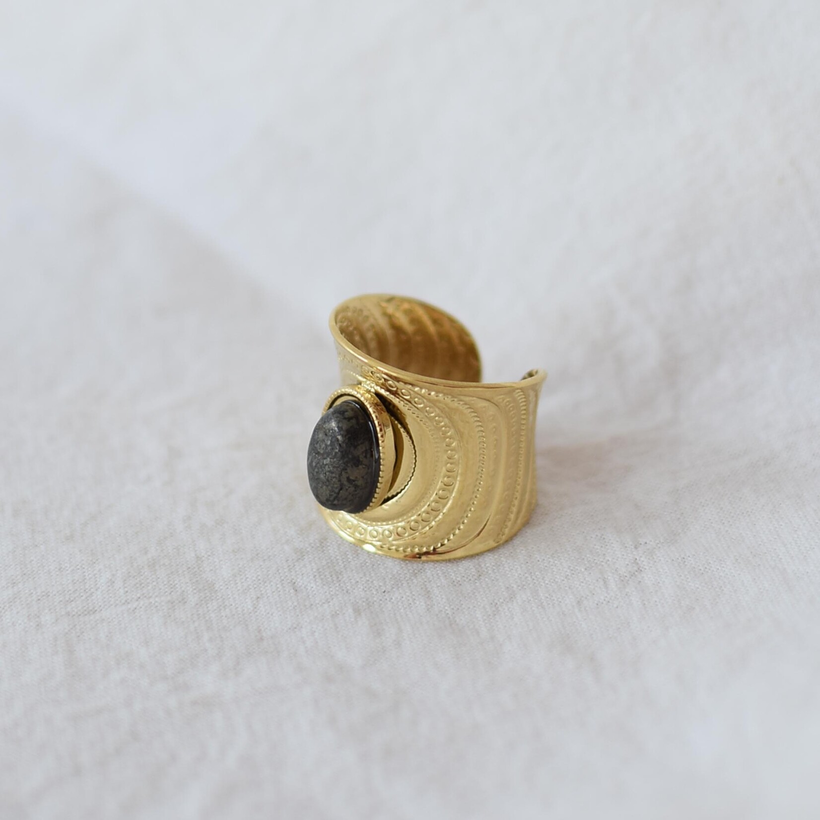 Ring Black Jasper