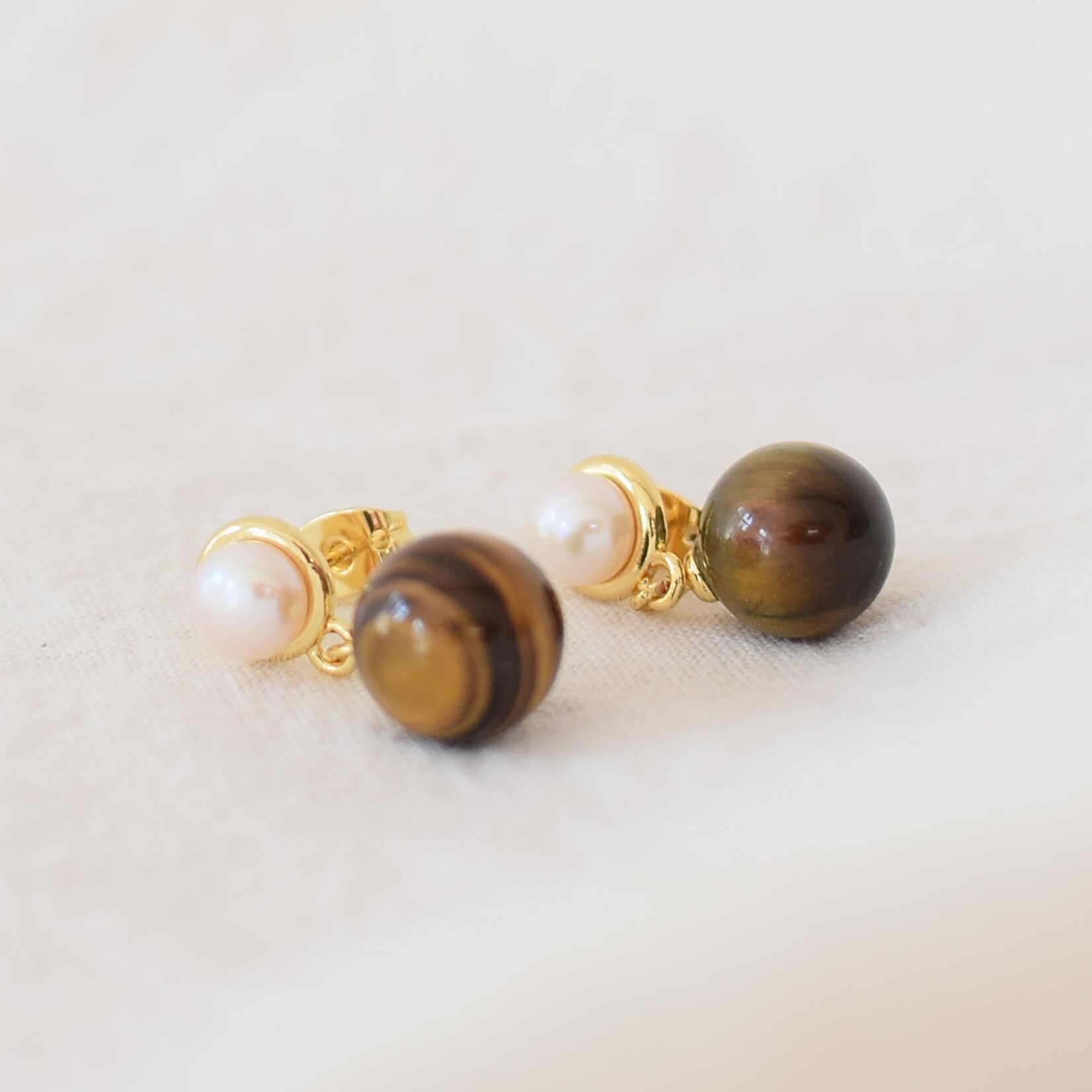 Earrings Tiger's Eye