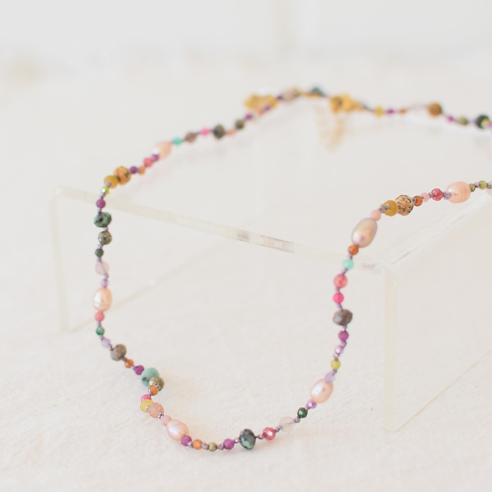Necklace Pink Freshwater Pearl Mix
