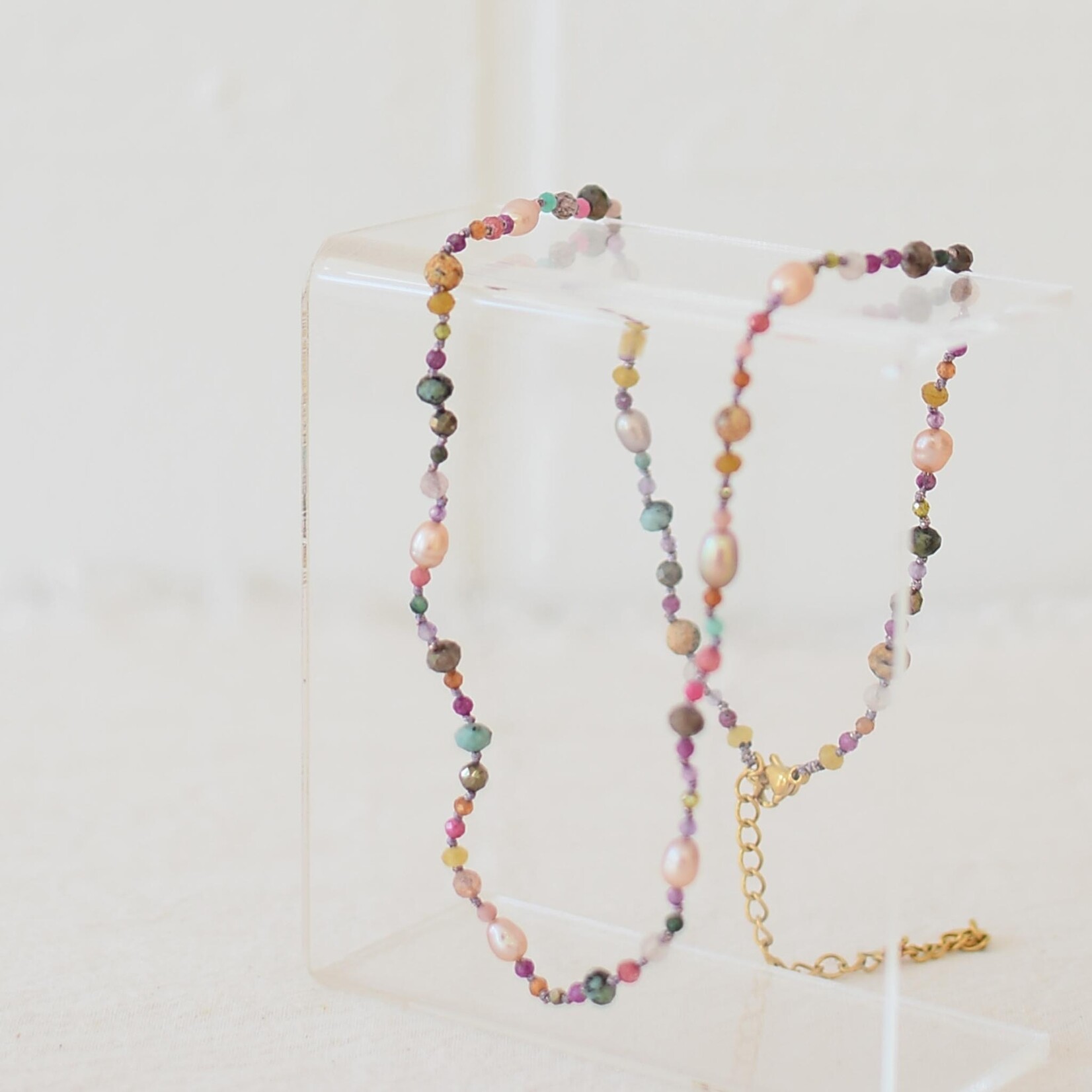 Necklace Pink Freshwater Pearl Mix