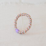 Peach and Lilac Mix Hair Tie with Glitter