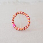 Elastique Cheveux Mix Orange Rose