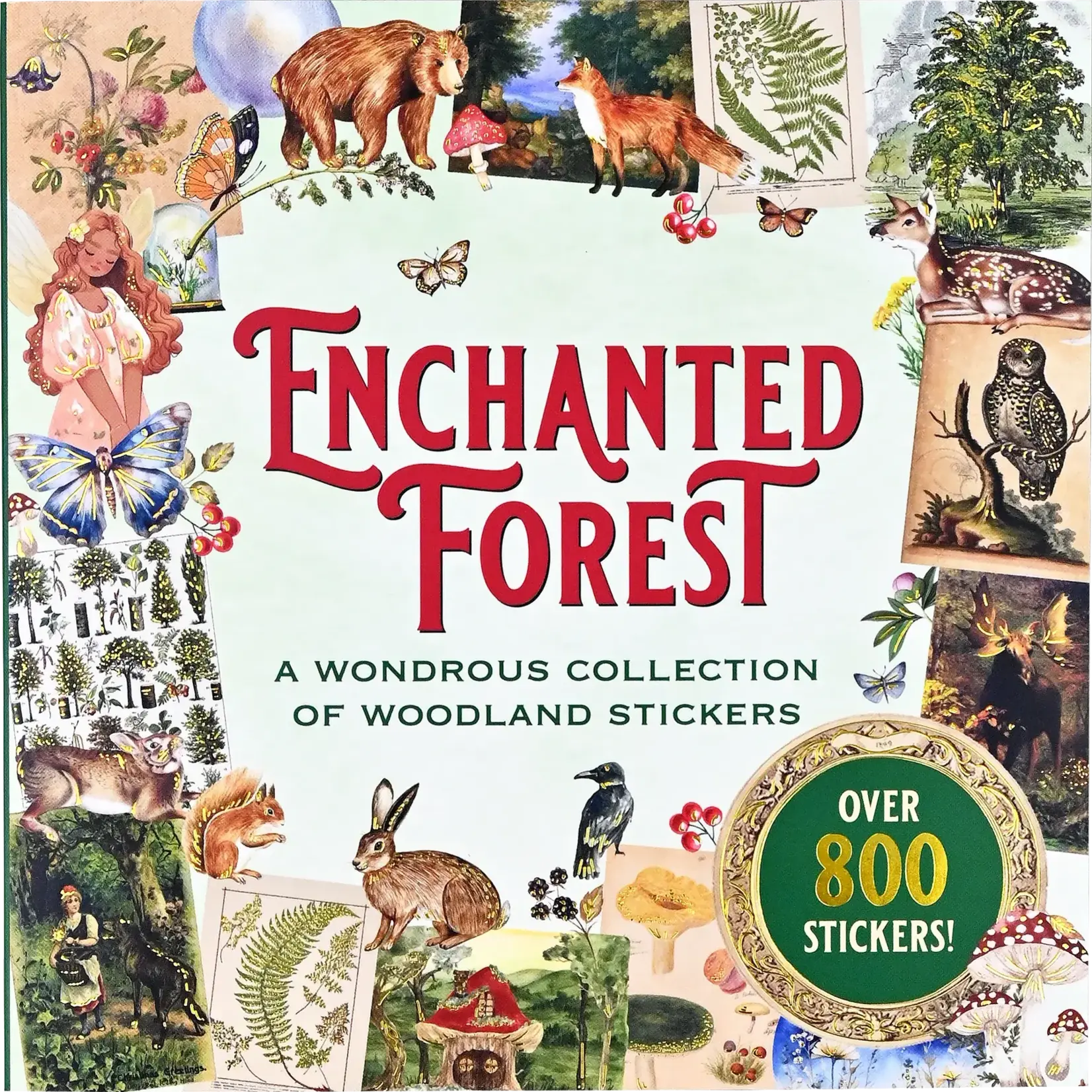 Carnet d'autocollants Forêt enchantée
