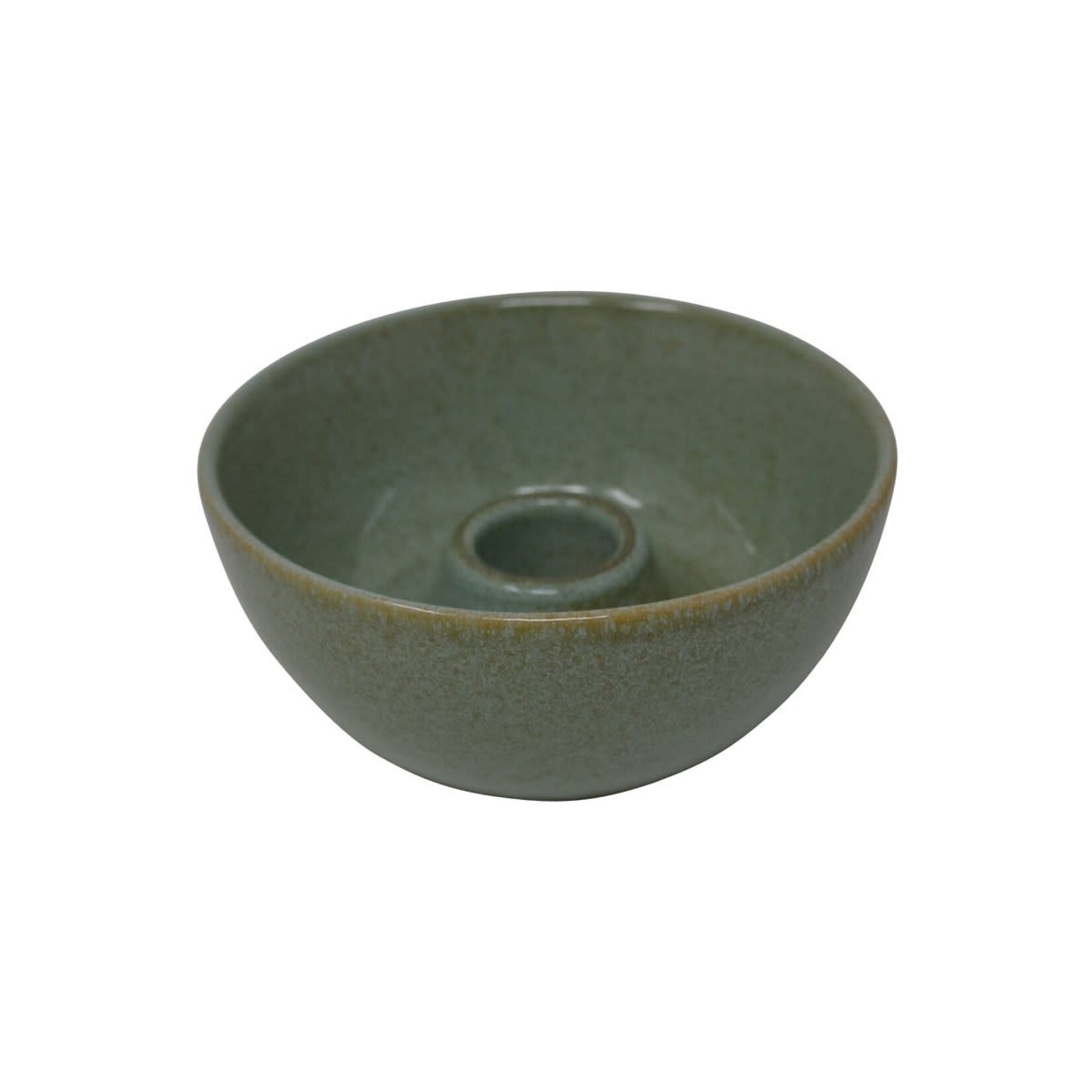 Round Candle Holder - Green