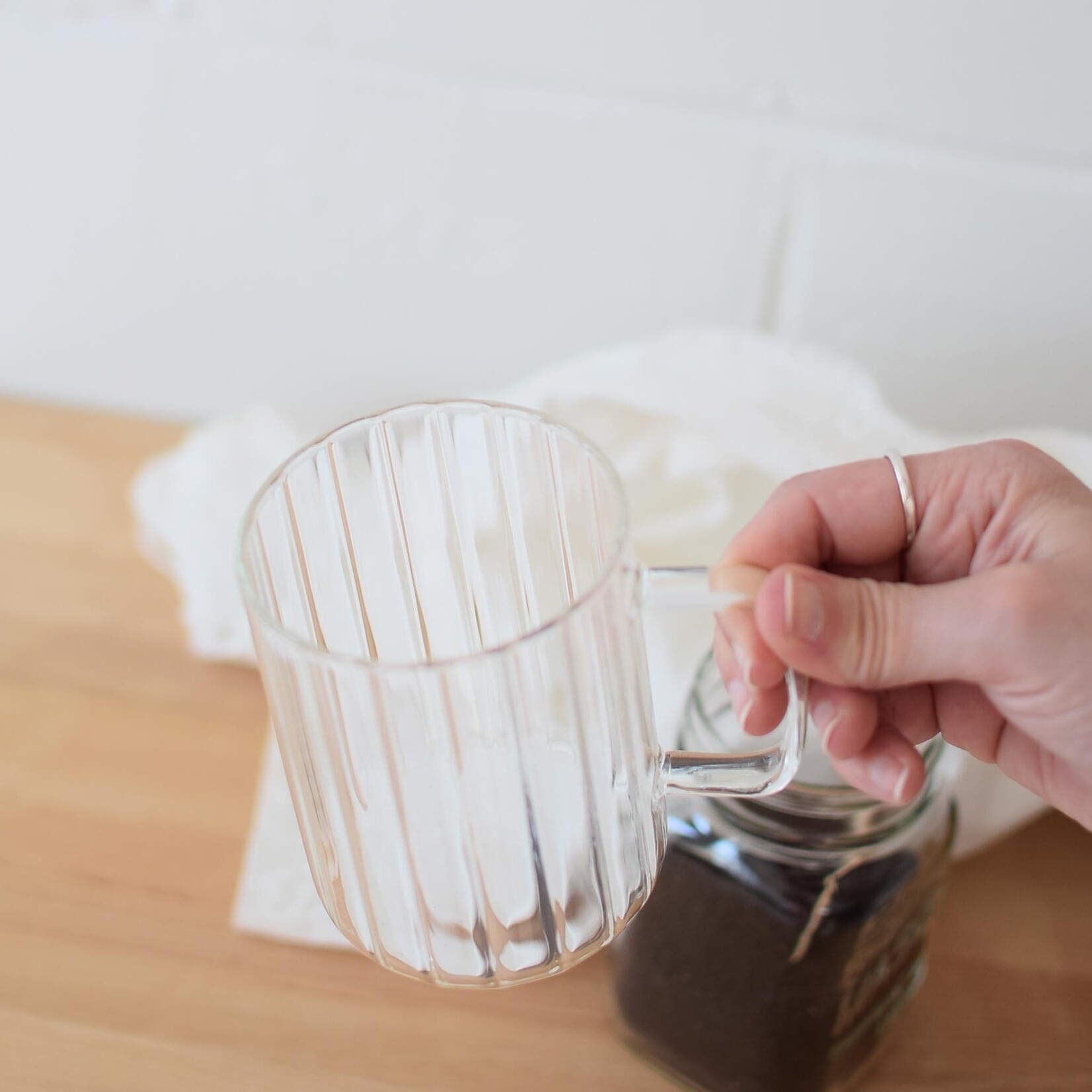 Ribbed Translucent Mug