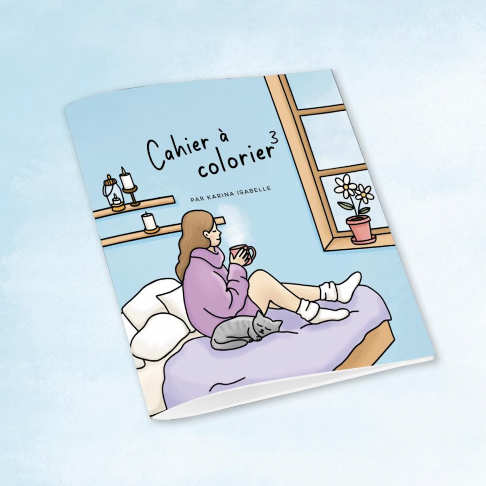 Cahier à colorier - Bleu