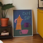 Toffie Poster 12x18 "Café svp" (coffee please)