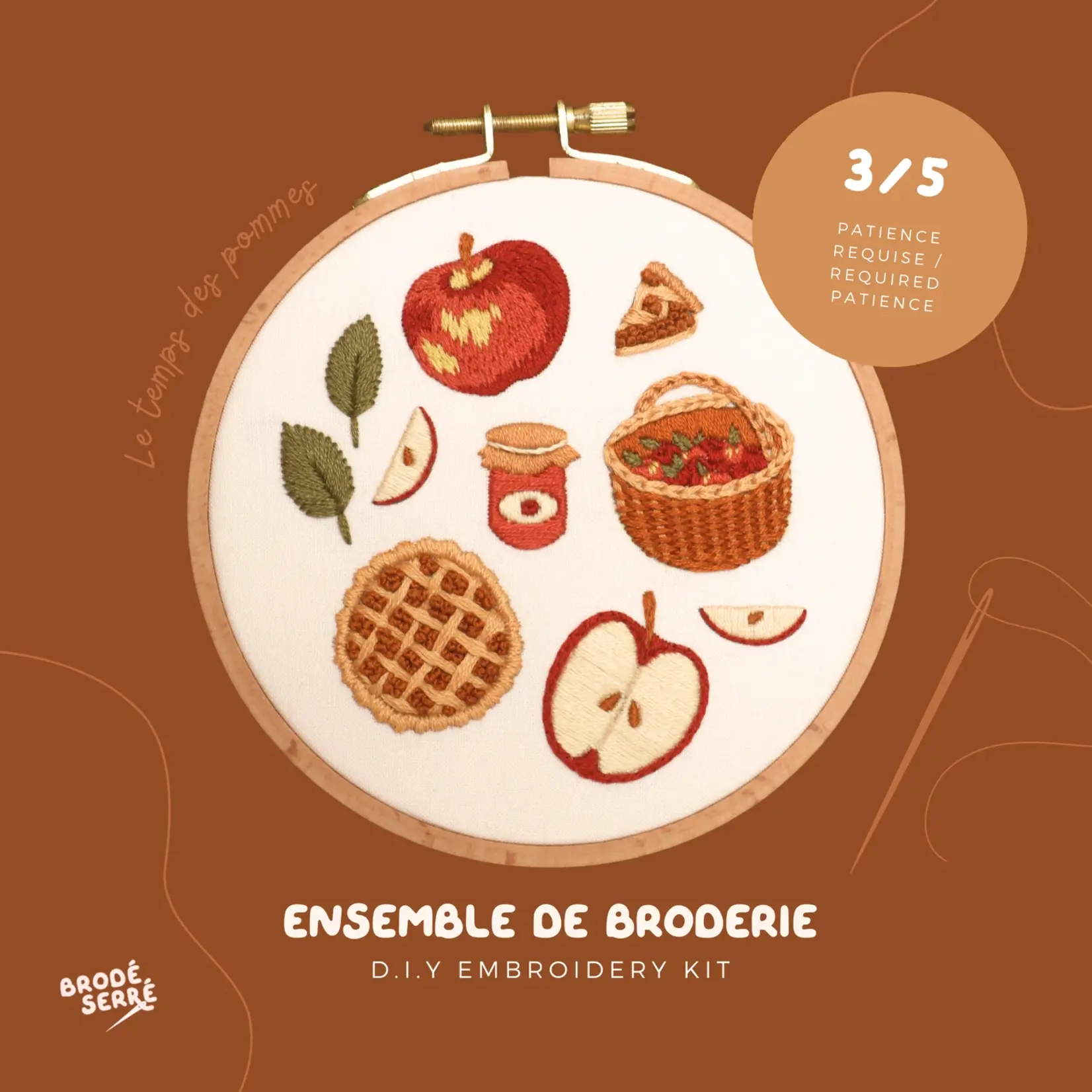 Embroidery Kit – Apple Season