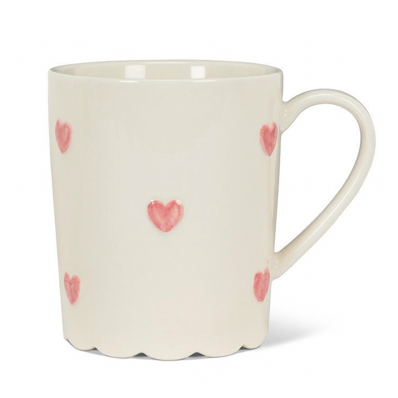 Small scalloped heart cup