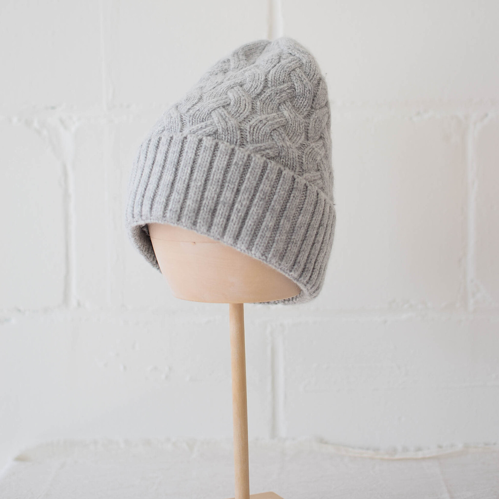 Tuque doublée satin Gris clair