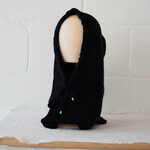 Hooded Scarf Hat Black