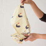 Rooster & Stripe Napkins (Set of 4)