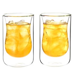 Grosche Instanbul Double Walled Glass Cups - Set of 2