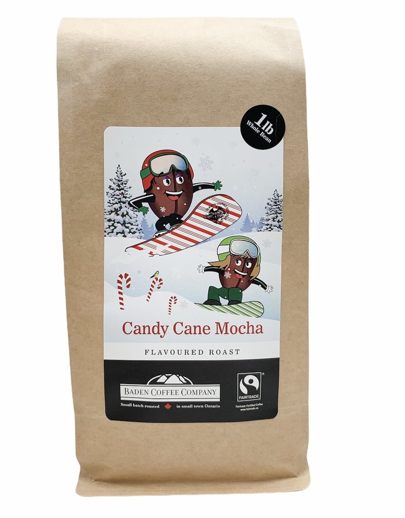 Baden Coffee Baden Flavour Coffee Candy Cane Mocha Fair Trade 454g