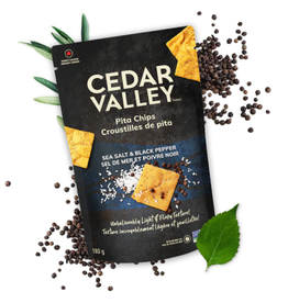 Cedar Valley Gourmet Sea Salt and Black Pepper Pita Chips