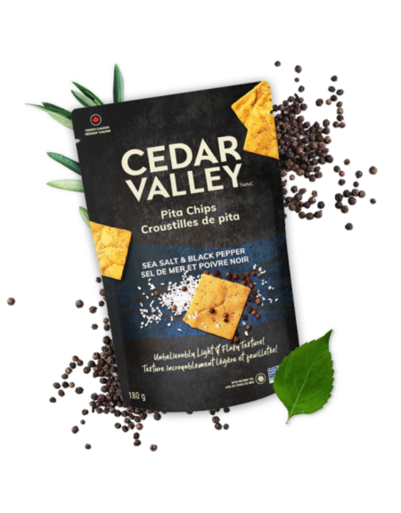 Cedar Valley Gourmet Sea Salt and Black Pepper Pita Chips