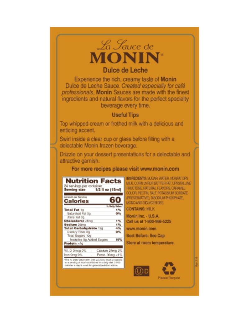 Monin Monin Sauce Dulce de Leche