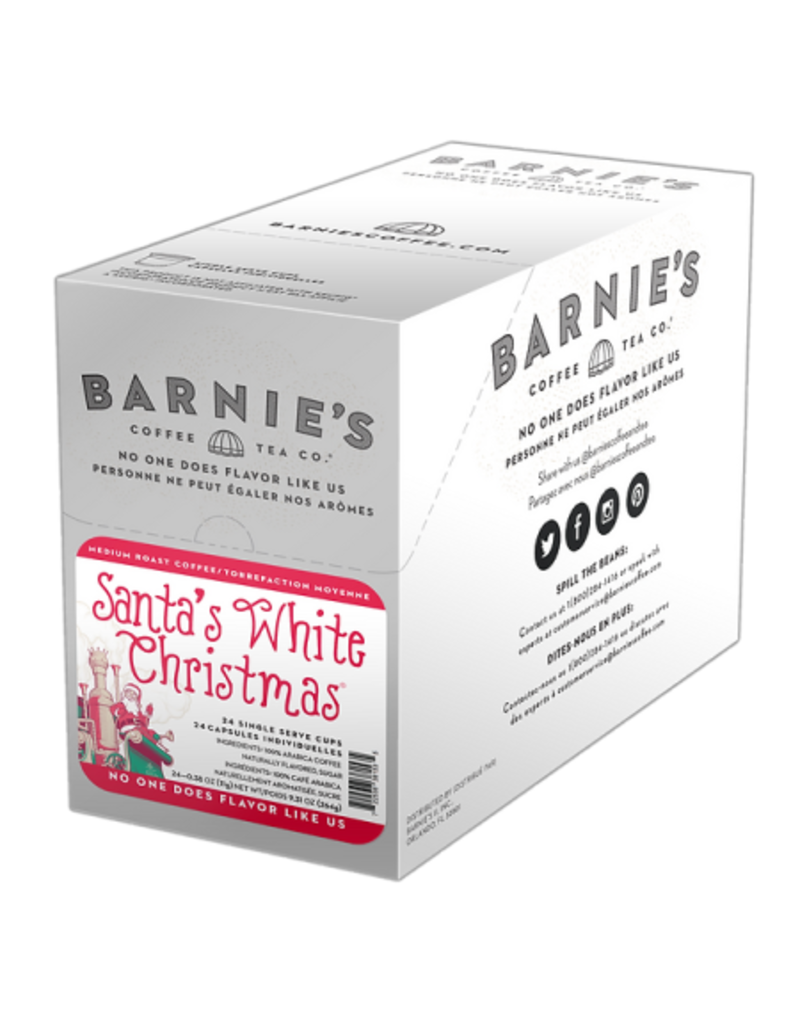 Barnie's Barnie's Santa White Christmas