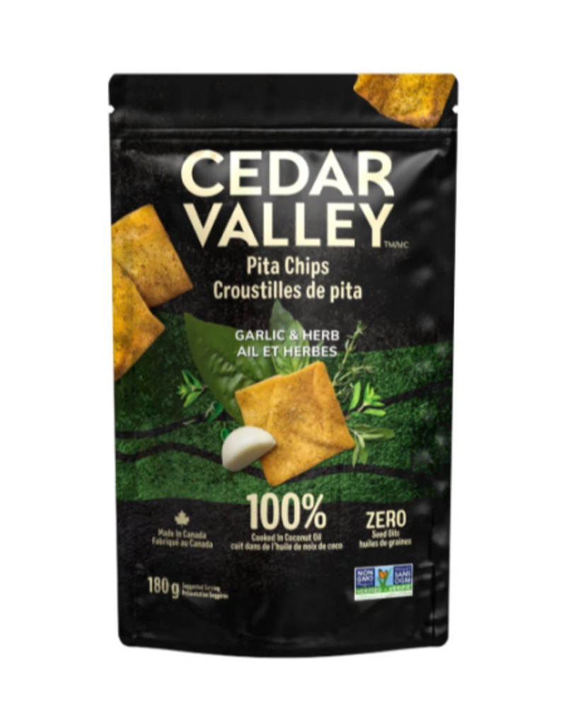 Cedar Valley Gourmet Garlic and Herb Pita Chips