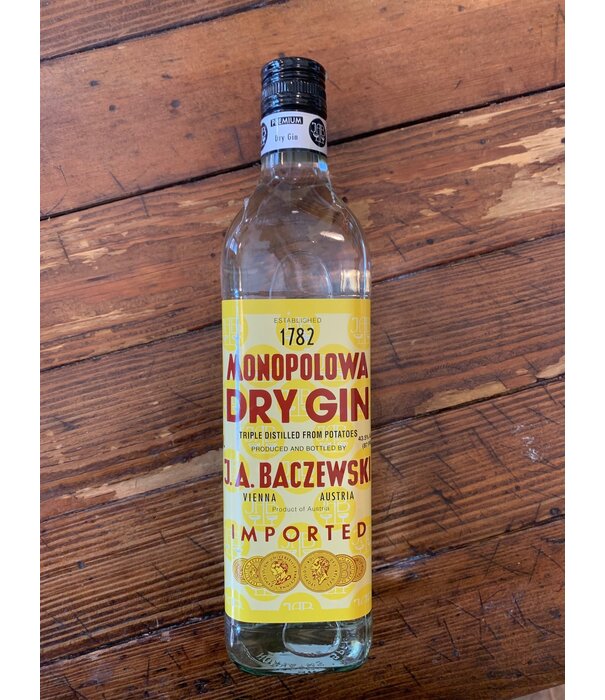 J.A. Baczewski — Monopolowa Monopolowa, Dry Gin