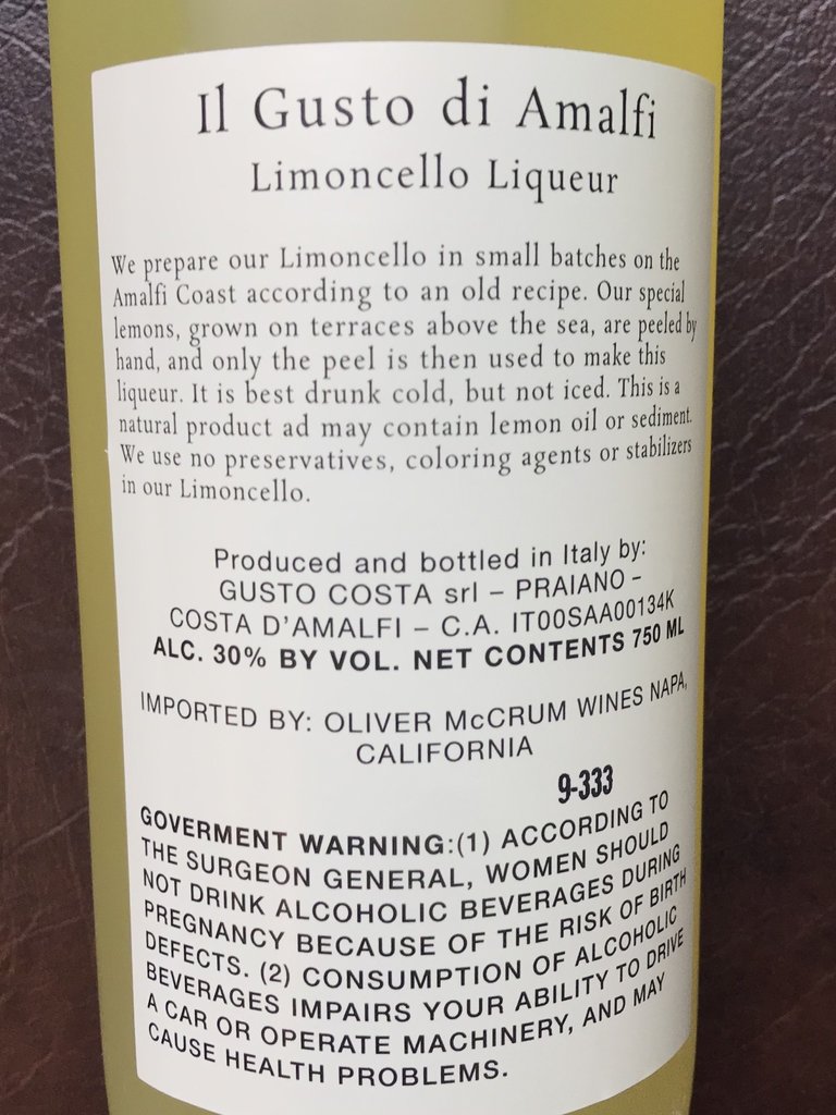 Il Gusto di Amalfi, Limoncello (NV)