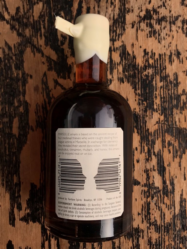Forthave Spirits, 'MARSEILLE' Amaro, 375 mL
