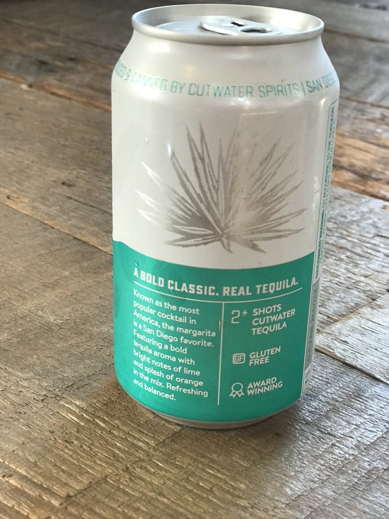 Cutwater Spirits, Lime Margarita, 375 mL, can